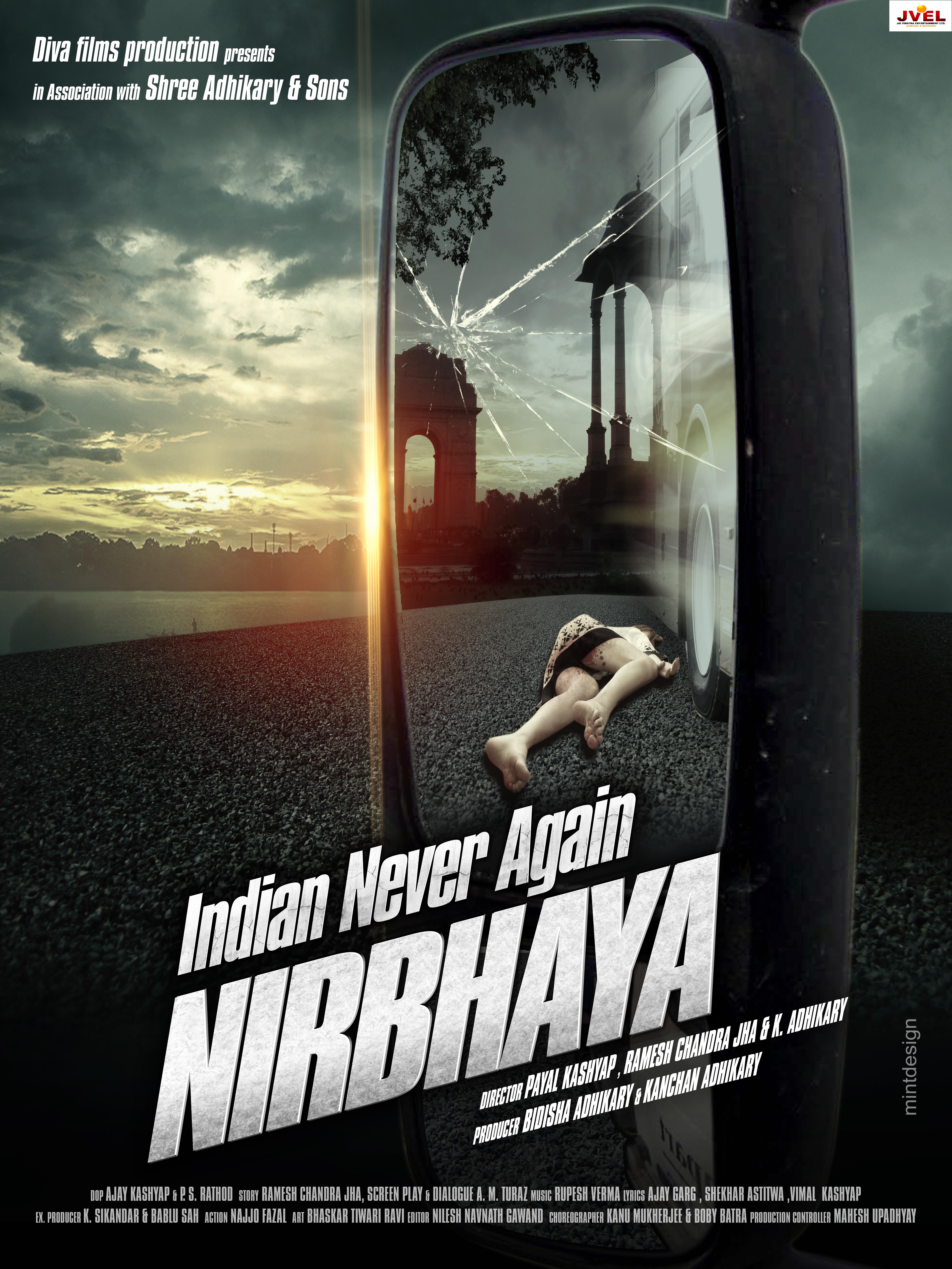 Indian Never Again Nirbhaya poster - similar to Lubber Pandhu