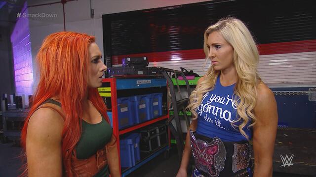 Becky Lynch is hurt by Charlotte's interference: SmackDown, December 17, 2015 background