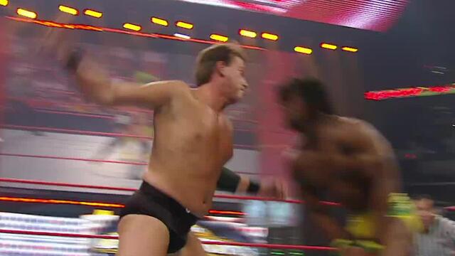 Kofi Kingston feels JBL's Clothesline from Hell background