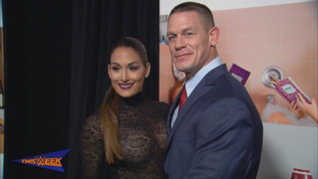 John Cena and Nikki Bella hit the red carpet for the premiere of Cena's new movie