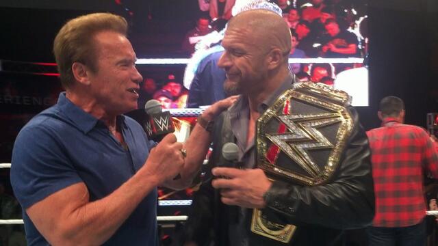 Triple H & Arnold Schwarzenegger do Q&A at Arnold Sports Festival: WWE.com Exclusive, March 5, 2016 background