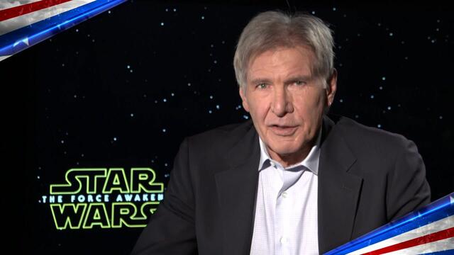 "Star Wars" icon Harrison Ford delivers a message for the troops background