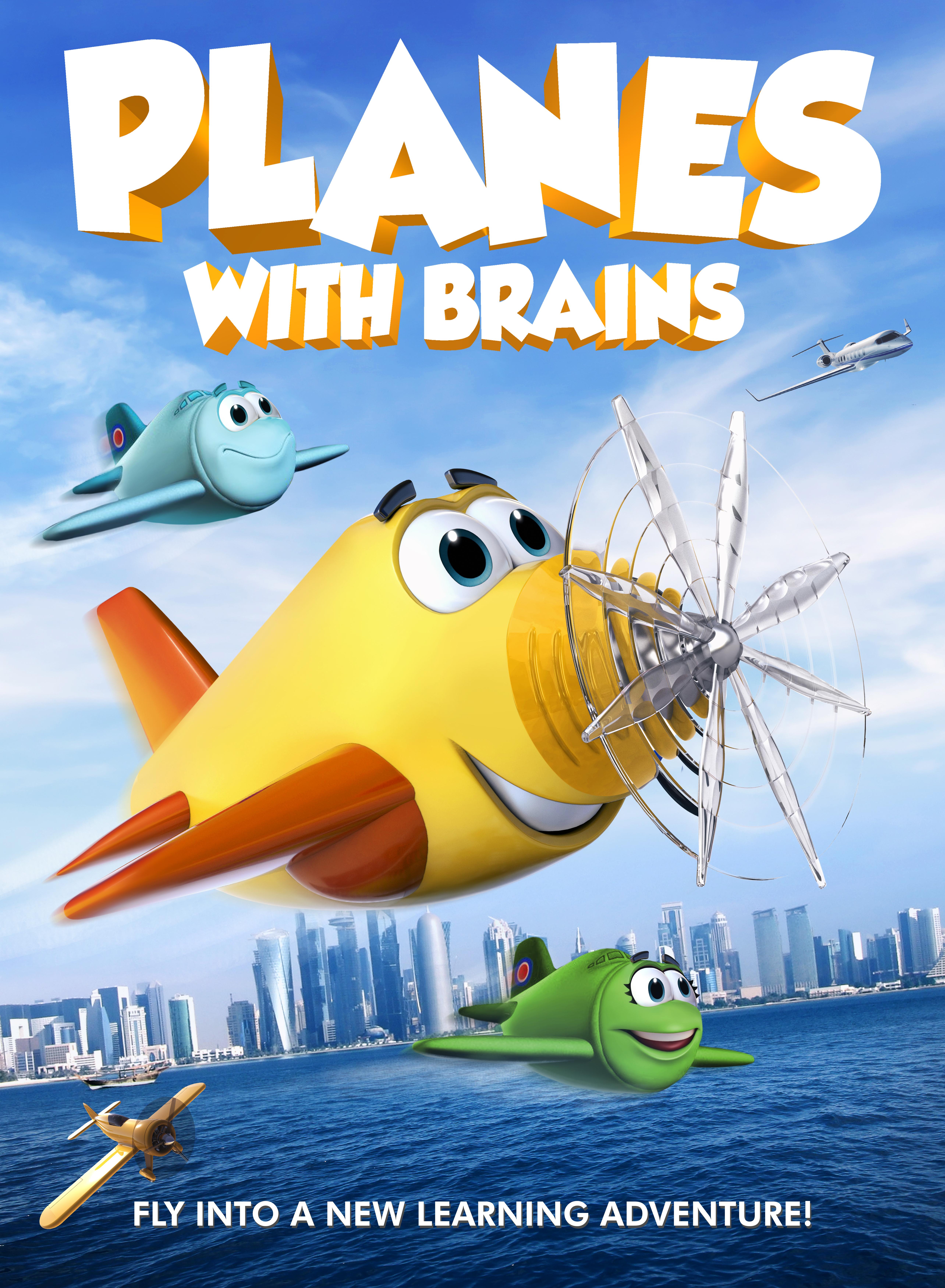 Planes with Brains poster - similar to Zoo Wars