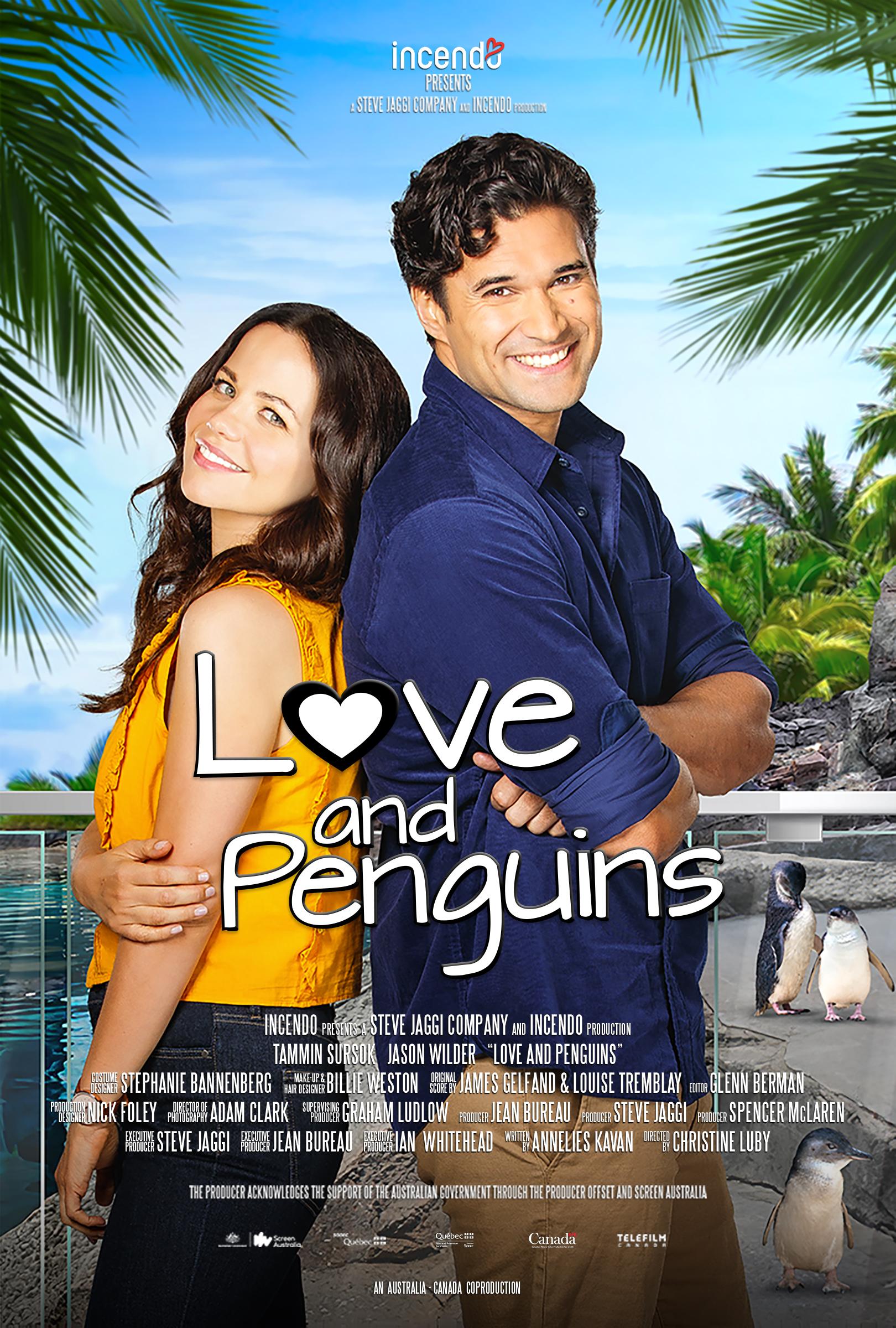 Love and Penguins poster - similar to Girlfriends of Christmas Past