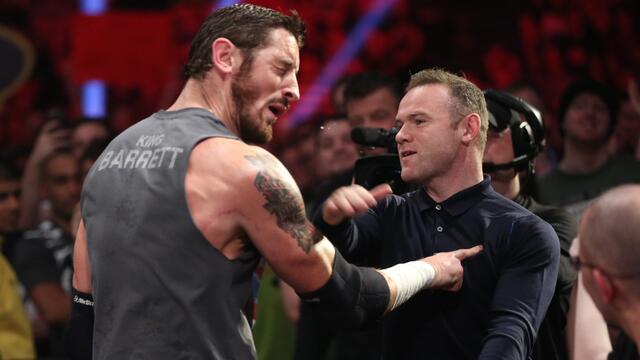 Wayne Rooney slaps King Barrett: Raw, November 9, 2015