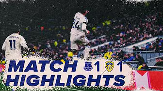 Everton 1-1 Leeds United | Premier League highlights | Justin scores first PL goal for Leeds