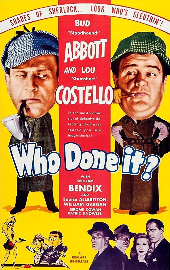 Who Done It? poster - similar to Phantom Raiders