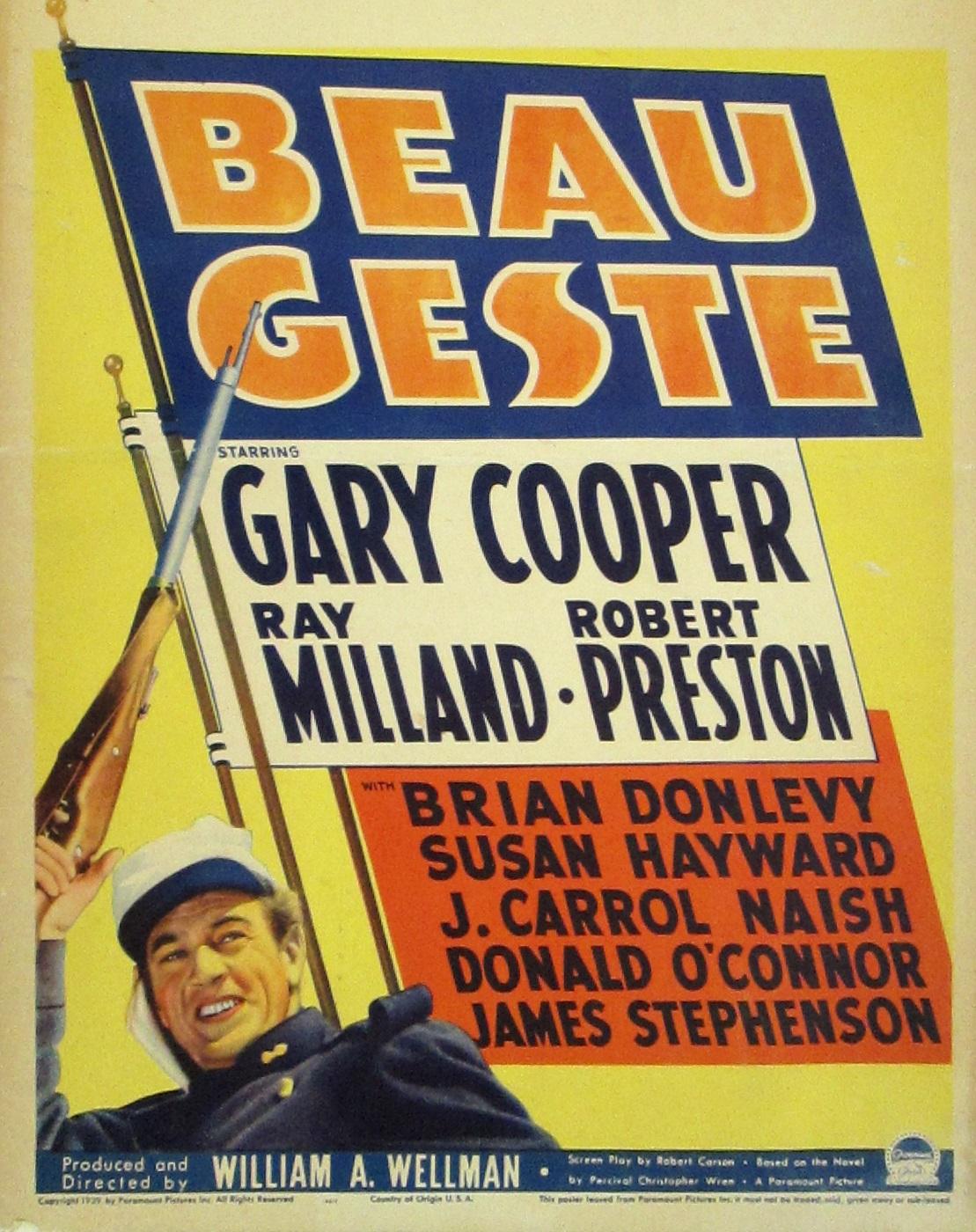 Beau Geste - like Dark Command but longer