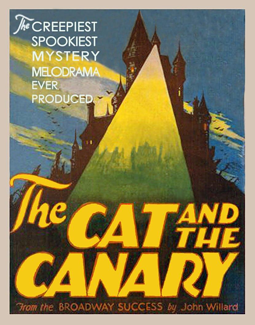 The Cat and the Canary poster - similar to Zander the Great