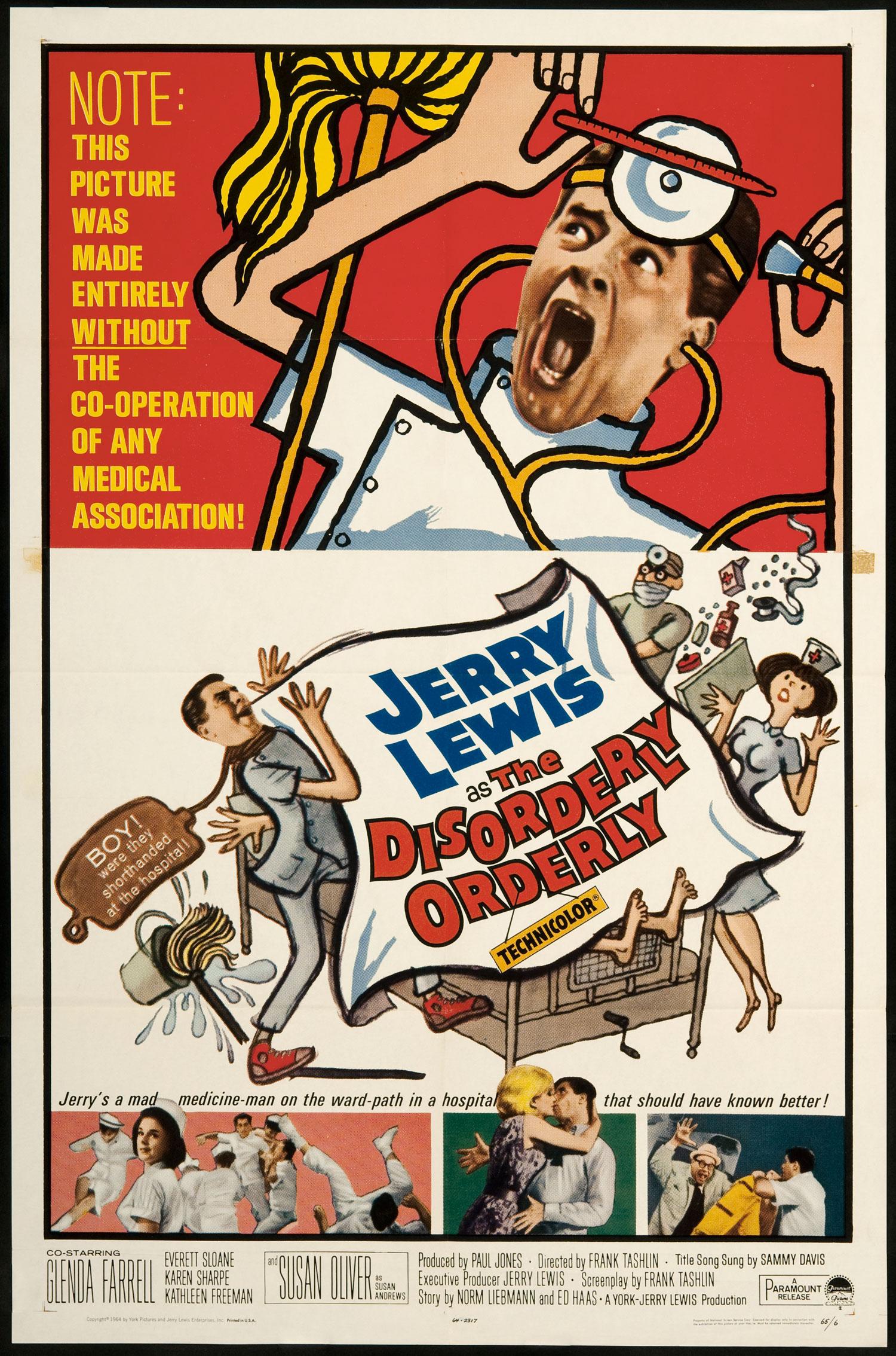 The Disorderly Orderly poster - similar to Blindfold