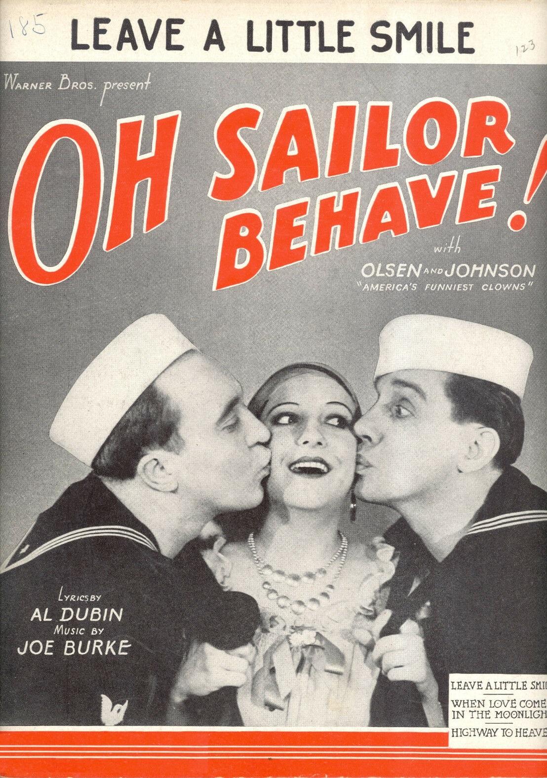 Oh, Sailor Behave! poster