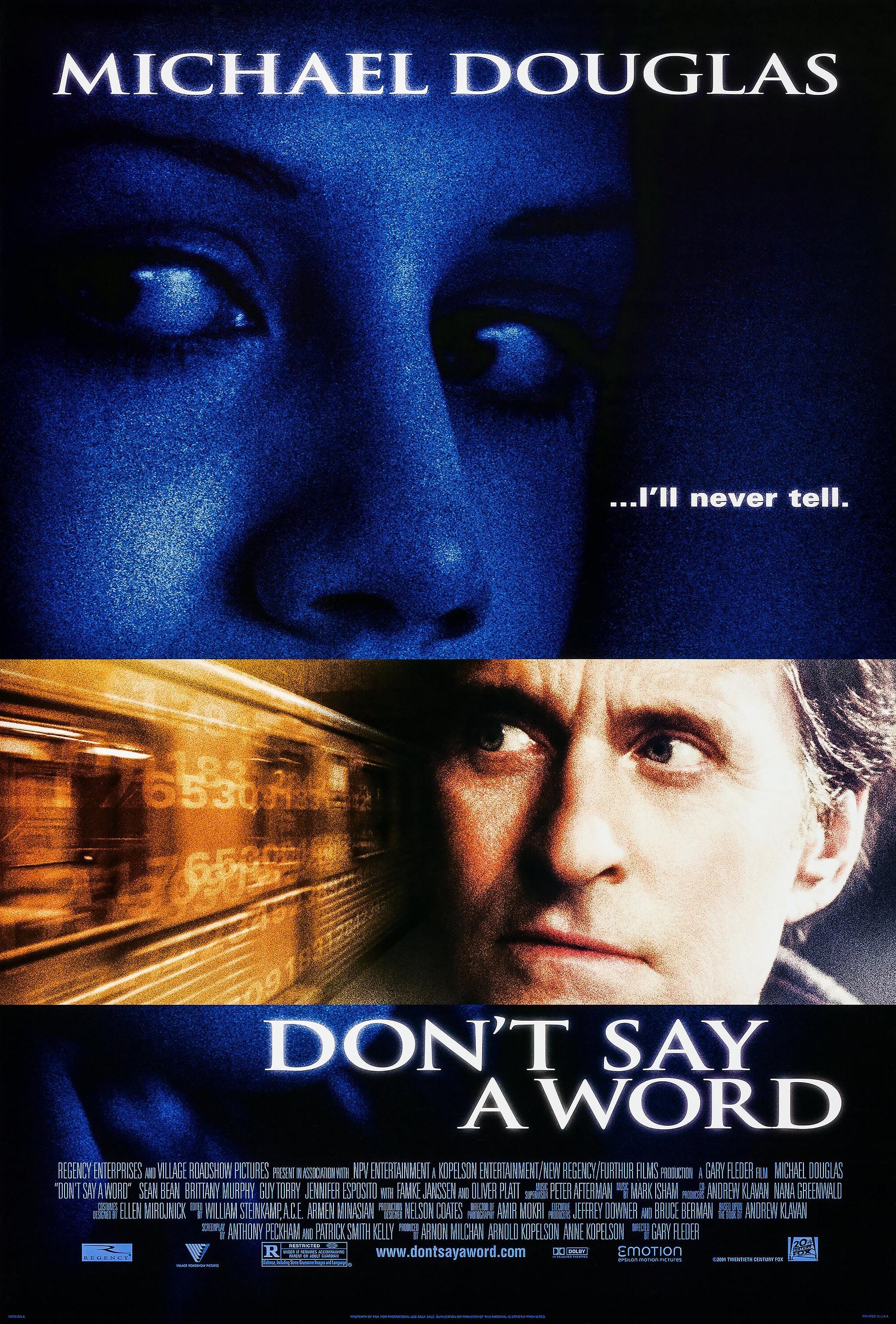 Don't Say a Word poster - similar to Green Eggs and Ham