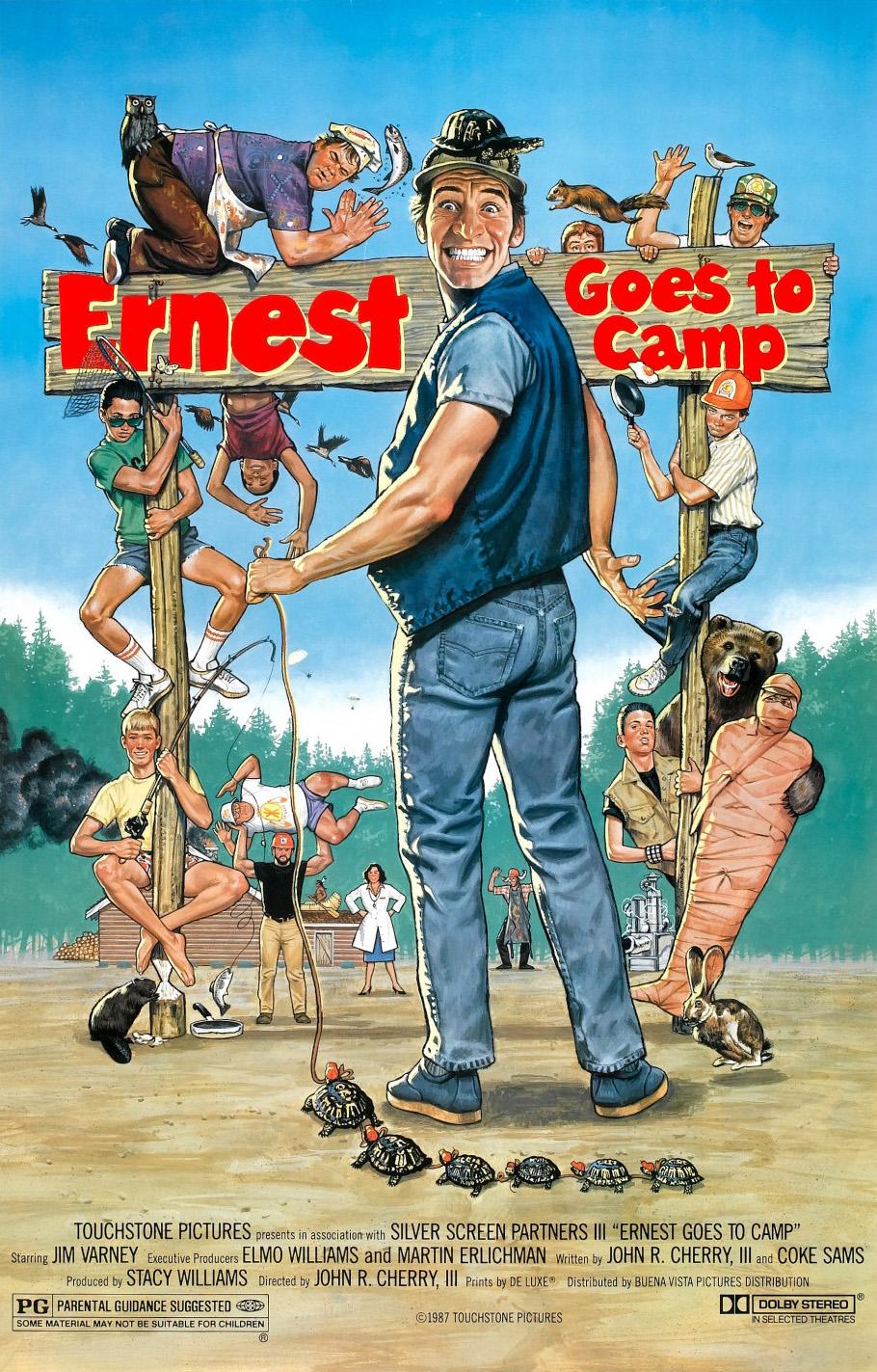 Ernest Goes to Camp poster - similar to Slam Dunk Ernest
