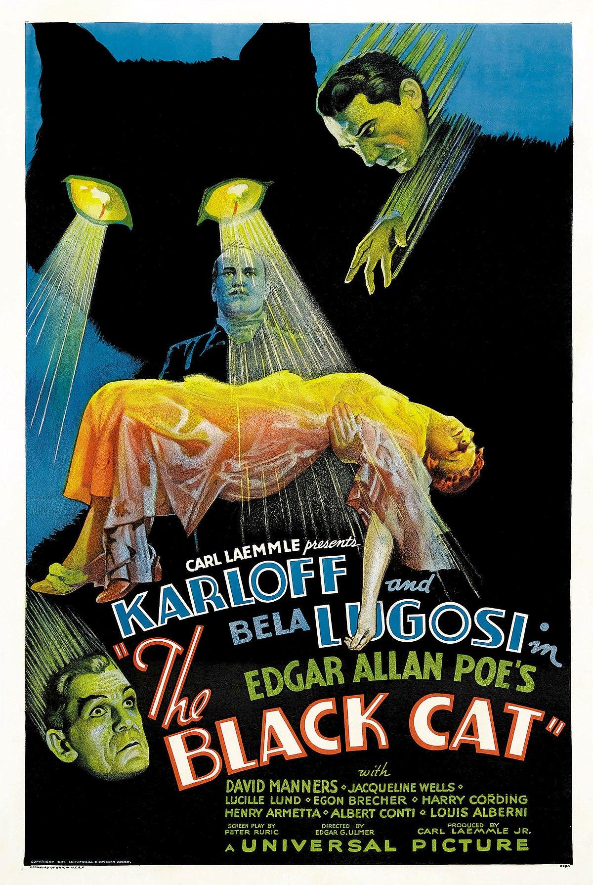 The Black Cat poster - similar to The Most Dangerous Game