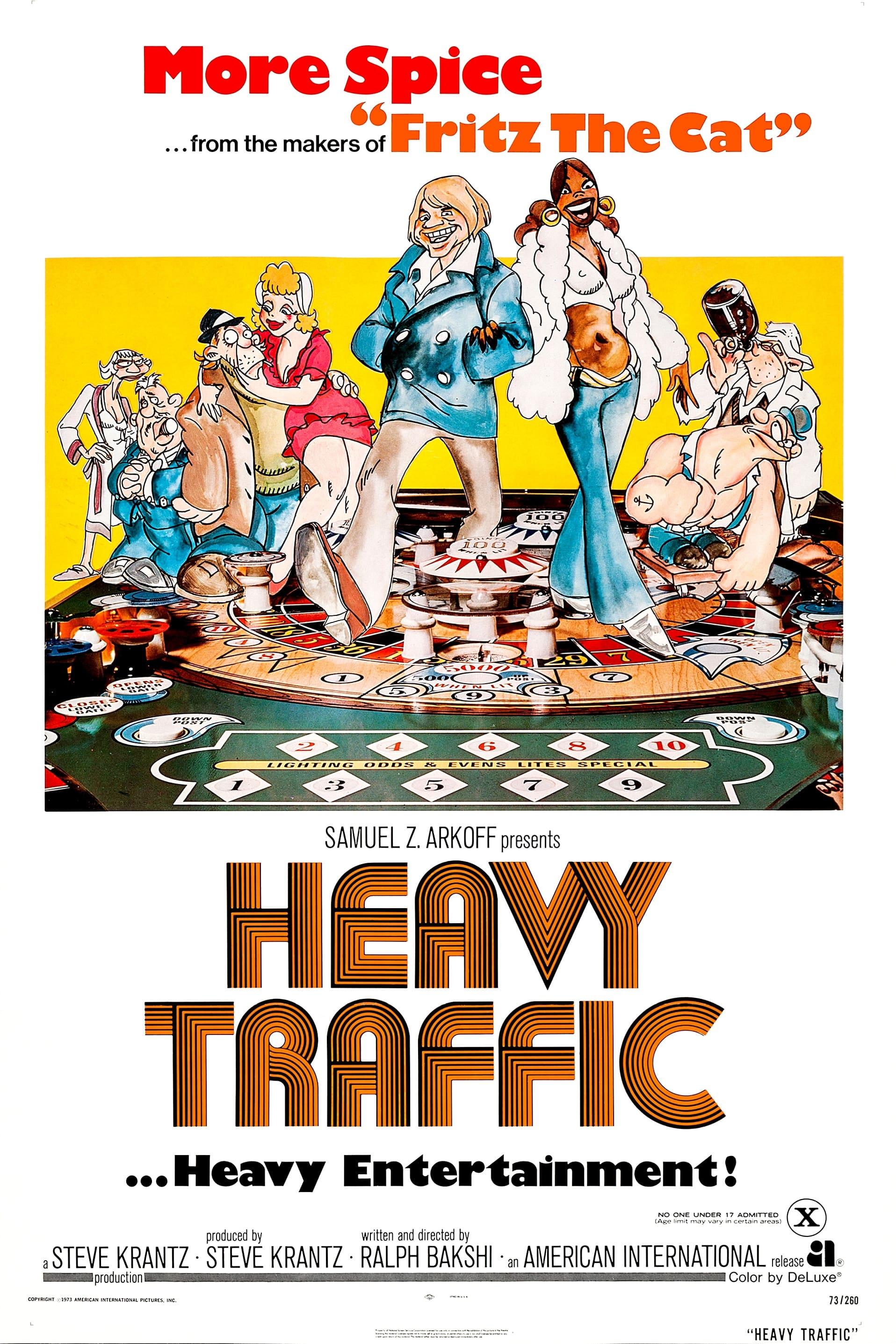 Heavy Traffic poster - similar to UFO Robo Grendizer