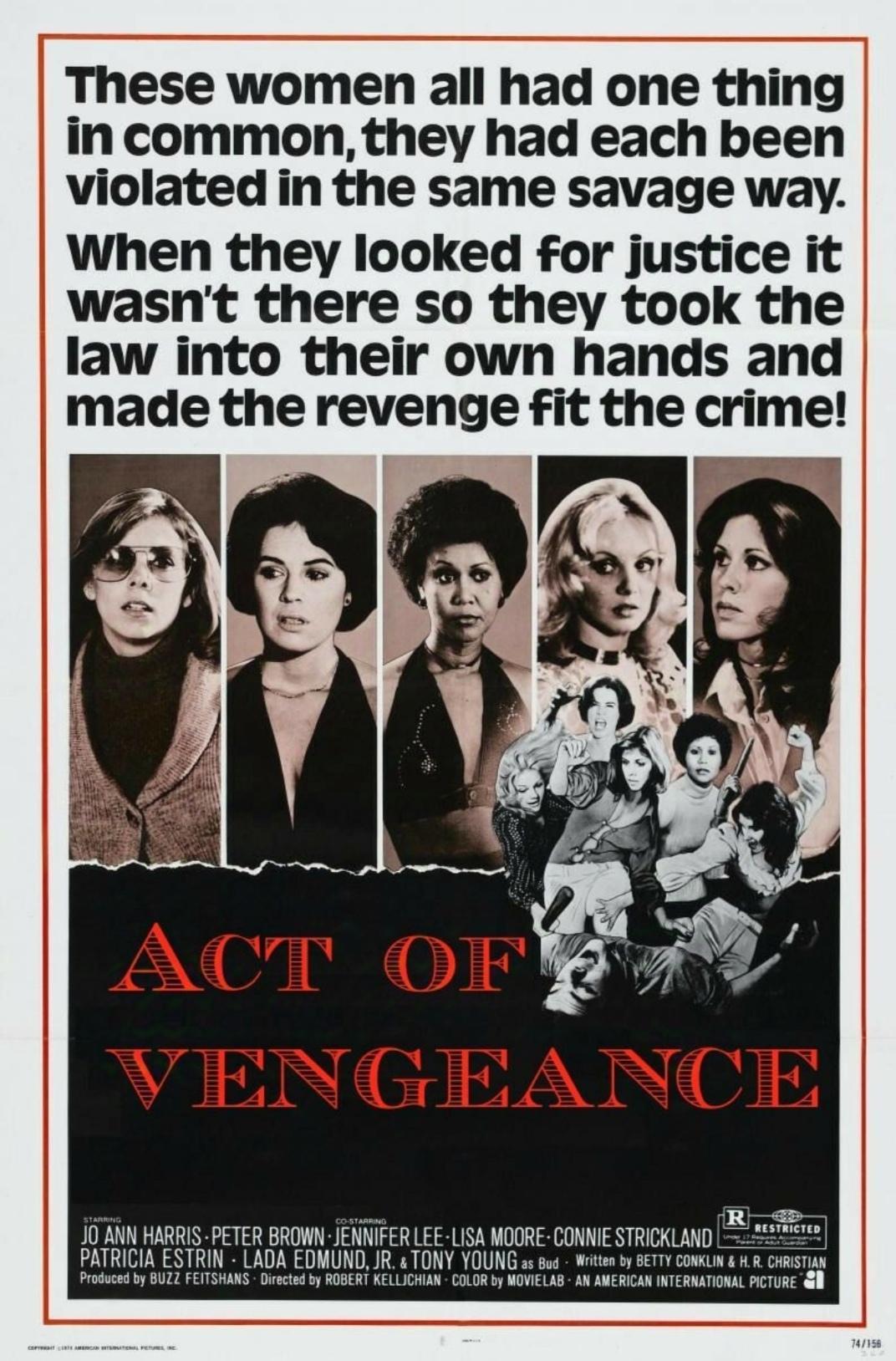 Act of Vengeance poster - similar to Network