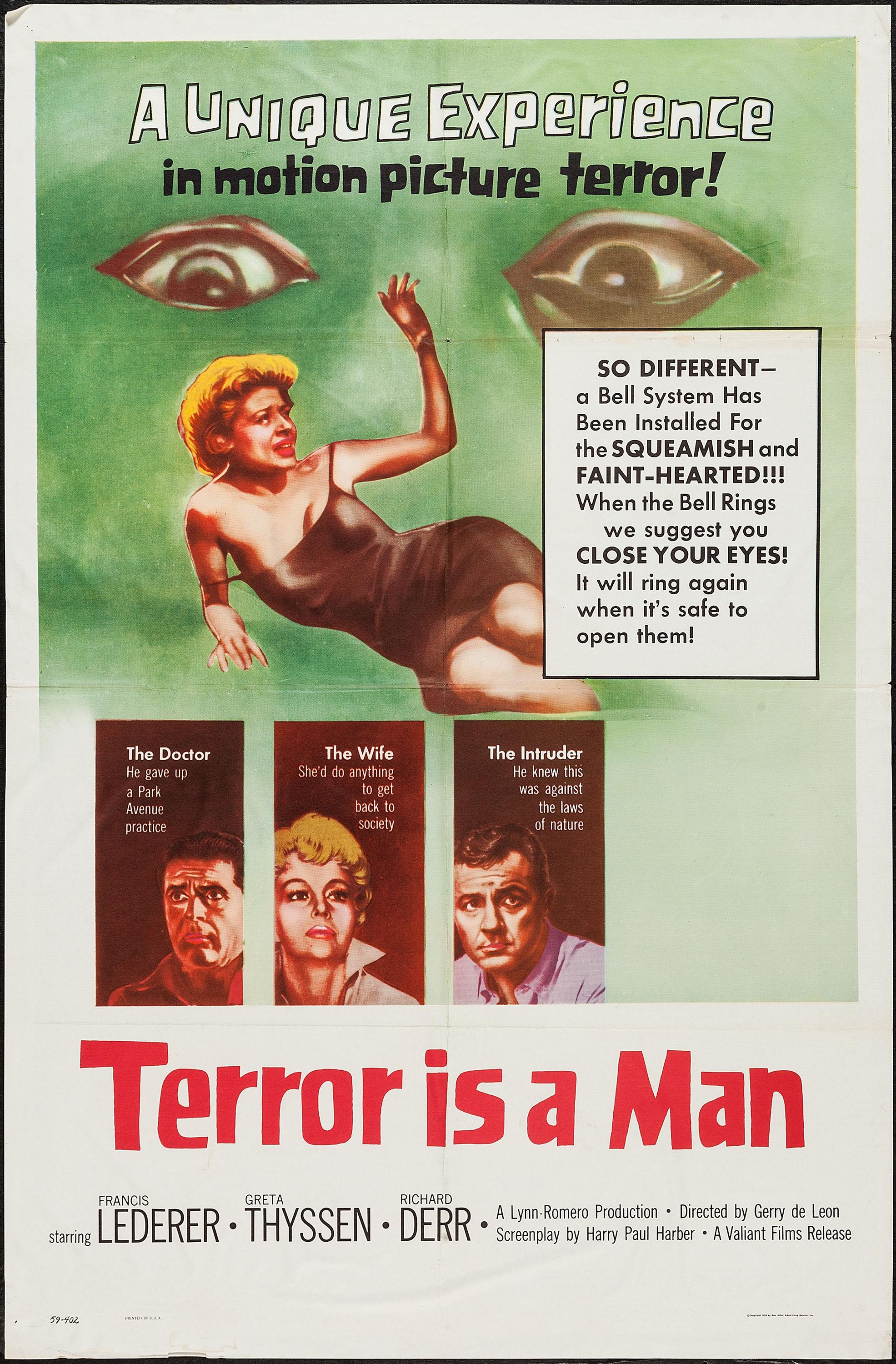 Terror Is a Man poster - similar to Supercar