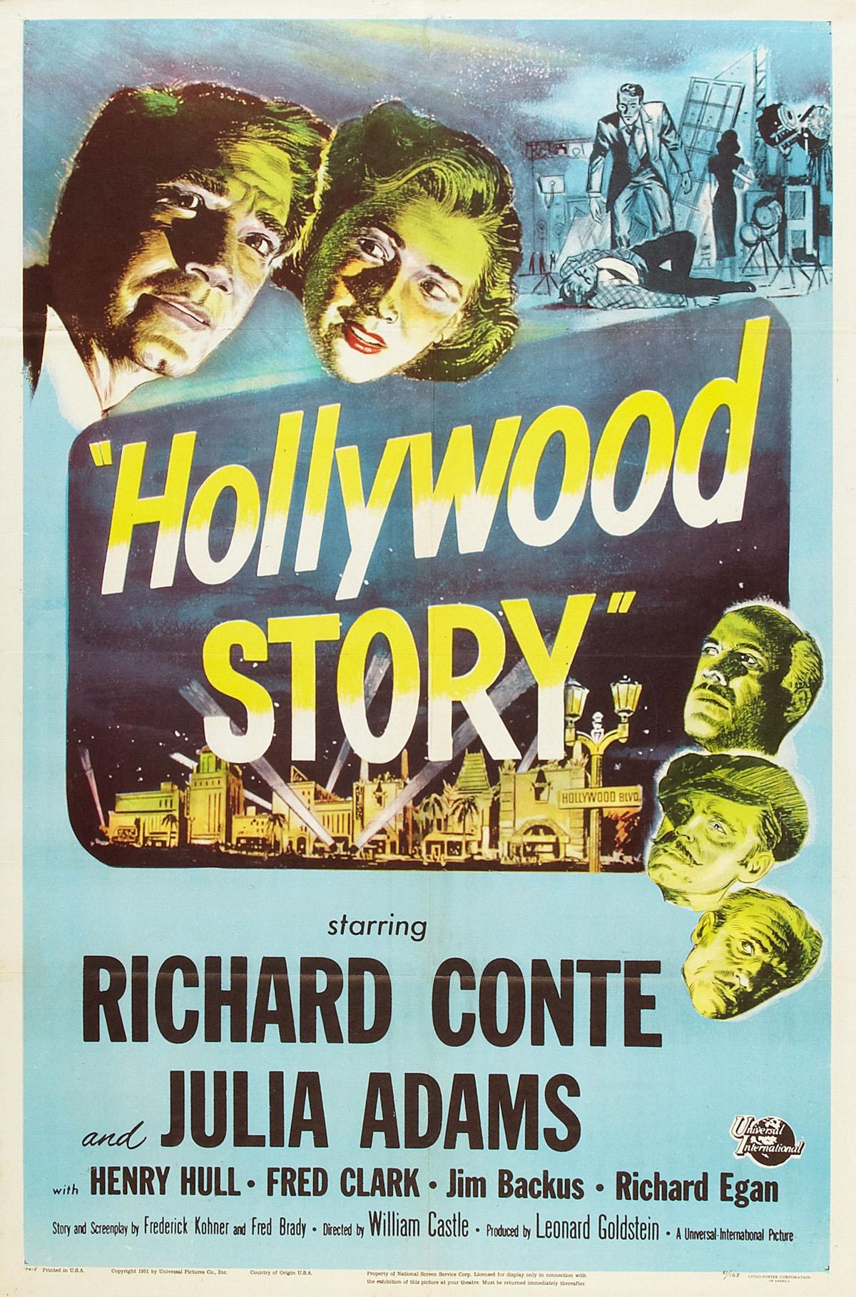 Hollywood Story poster - similar to Furrows