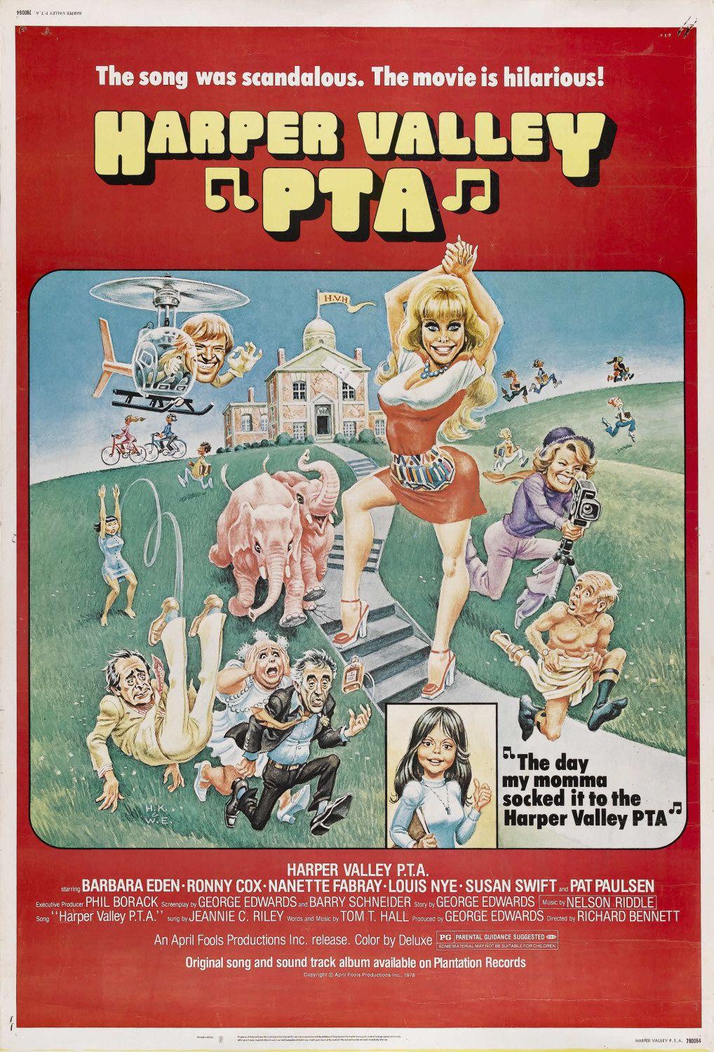Harper Valley P.T.A. poster - similar to Grease