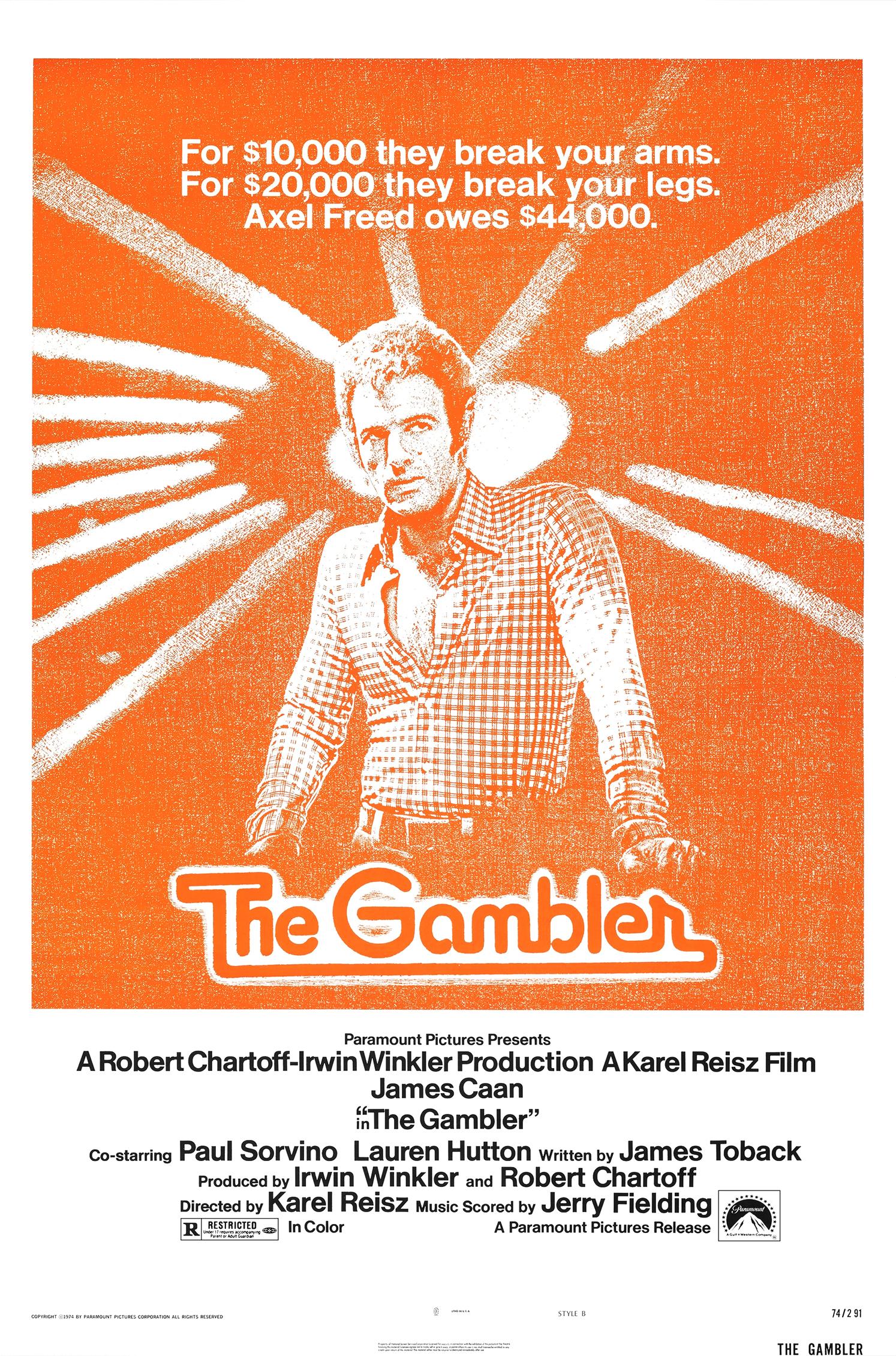 The Gambler poster - similar to Three Days of the Condor