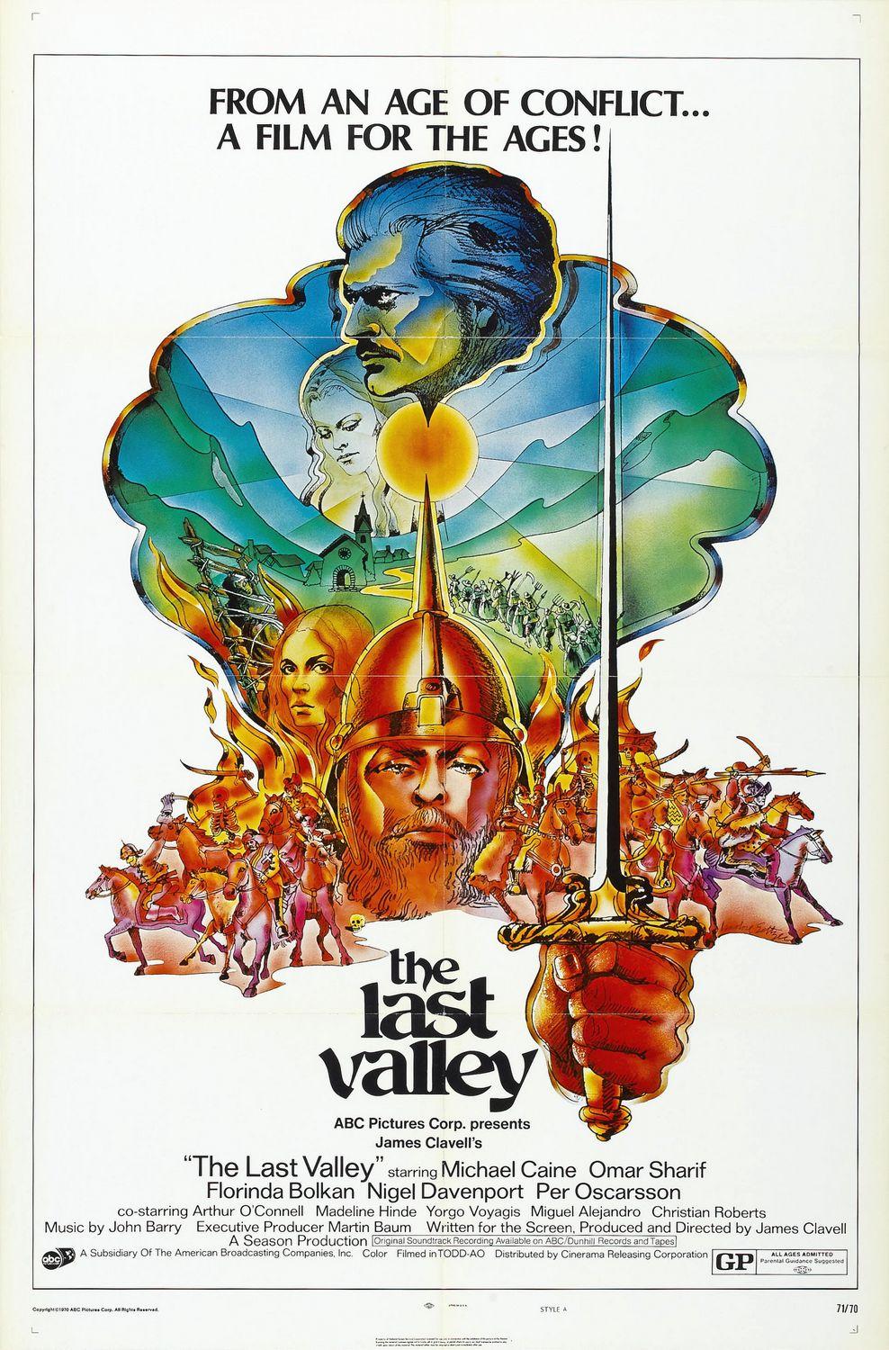 James Clavell's The Last Valley poster - similar to The Boy Who Turned Yellow
