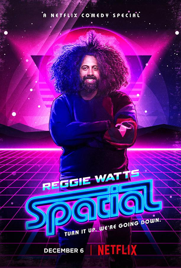 Reggie Watts: Spatial poster - similar to Robbie