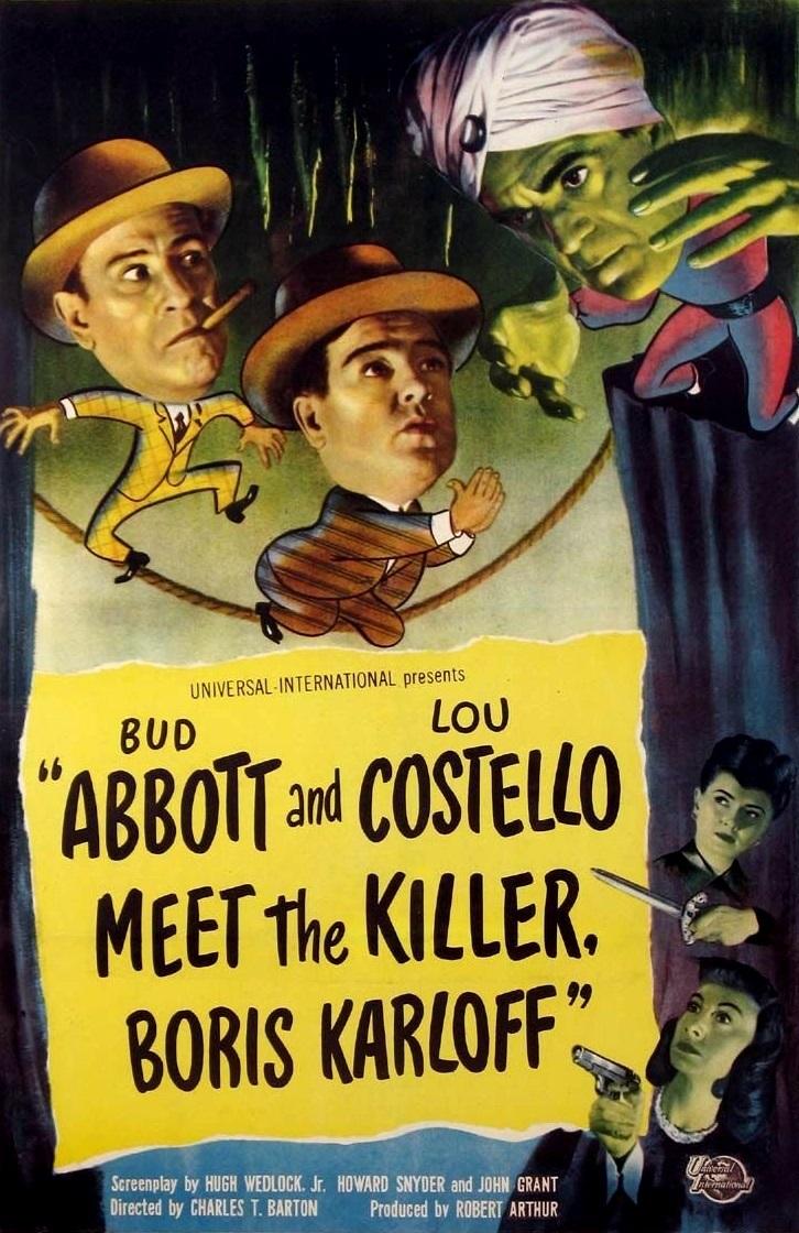 Abbott and Costello Meet the Killer poster - similar to Midnight in Paris