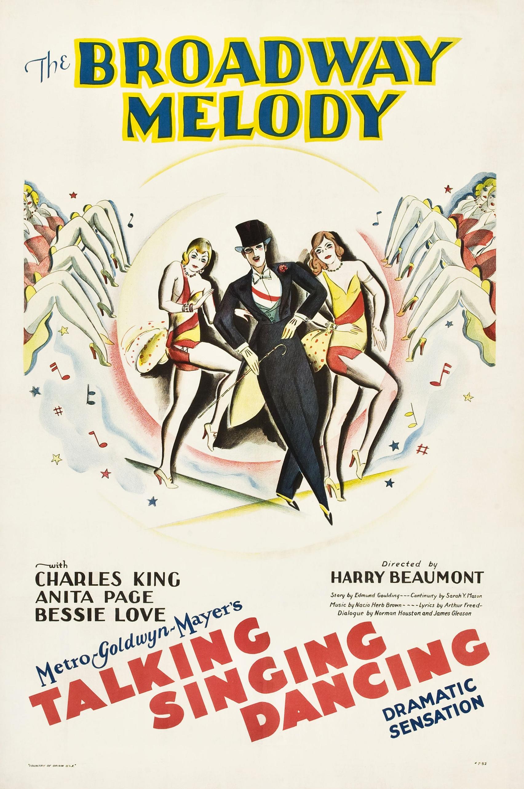 The Broadway Melody poster - similar to The Beloved Rogue