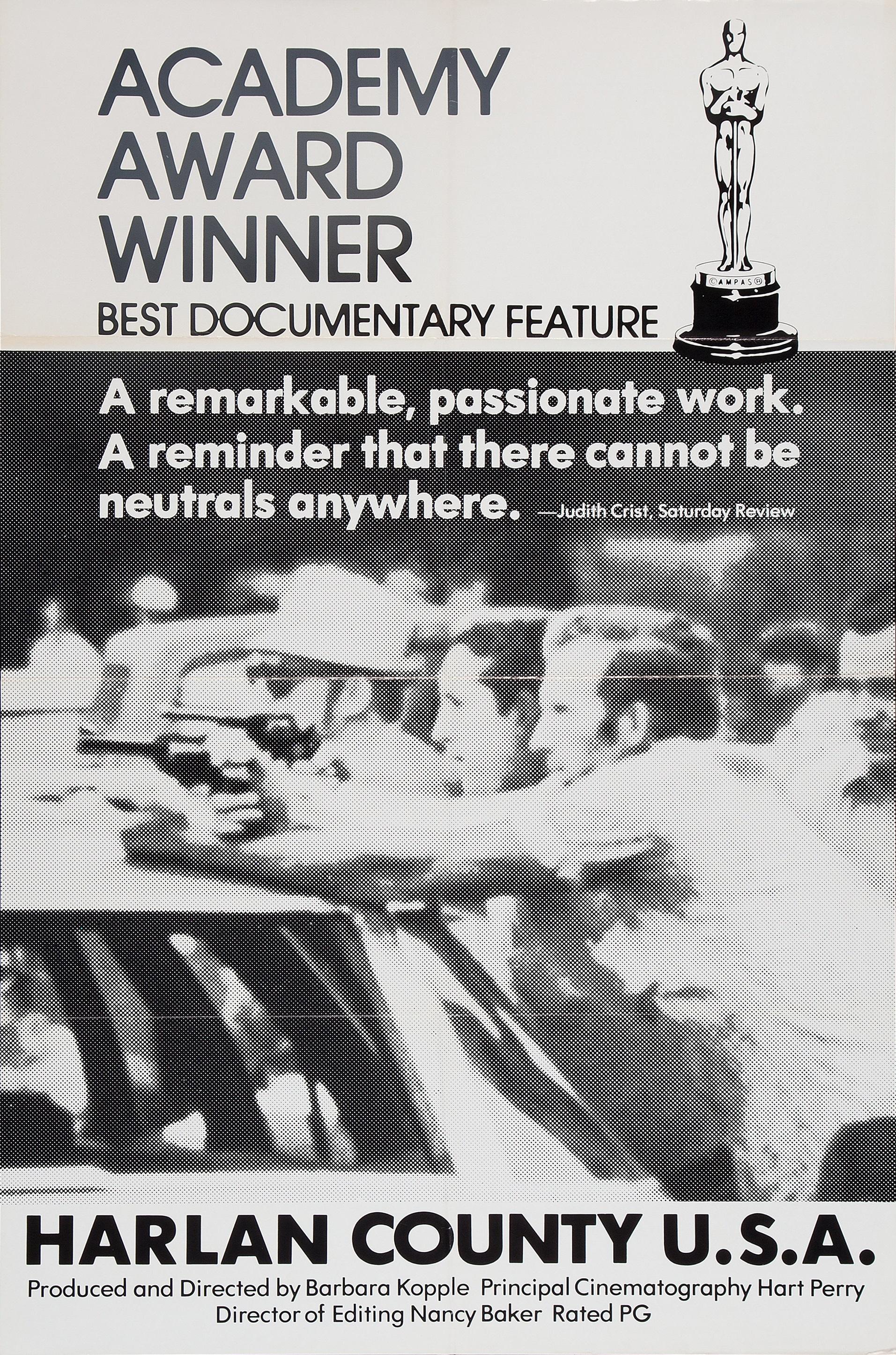 Harlan County U.S.A. poster - similar to Letter from Paris