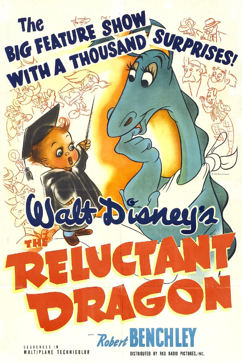 The Reluctant Dragon poster - similar to Coming!! Snafu