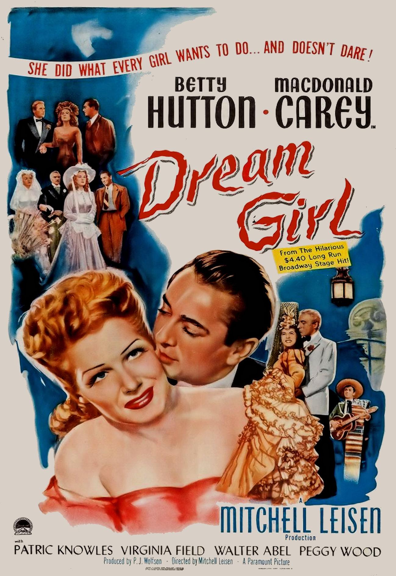 Dream Girl poster - similar to Words and Music