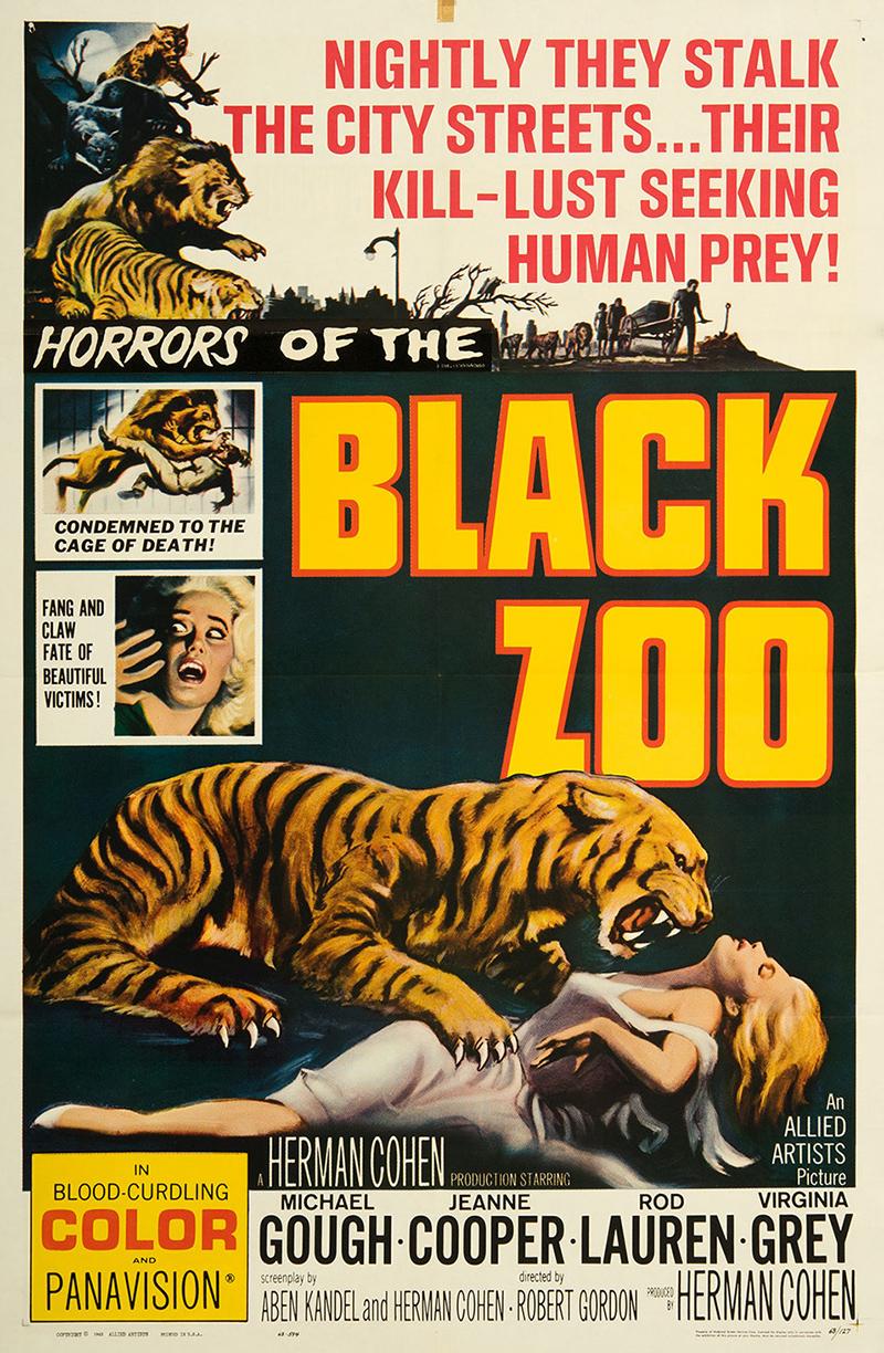 Black Zoo poster - similar to The 7th Commandment