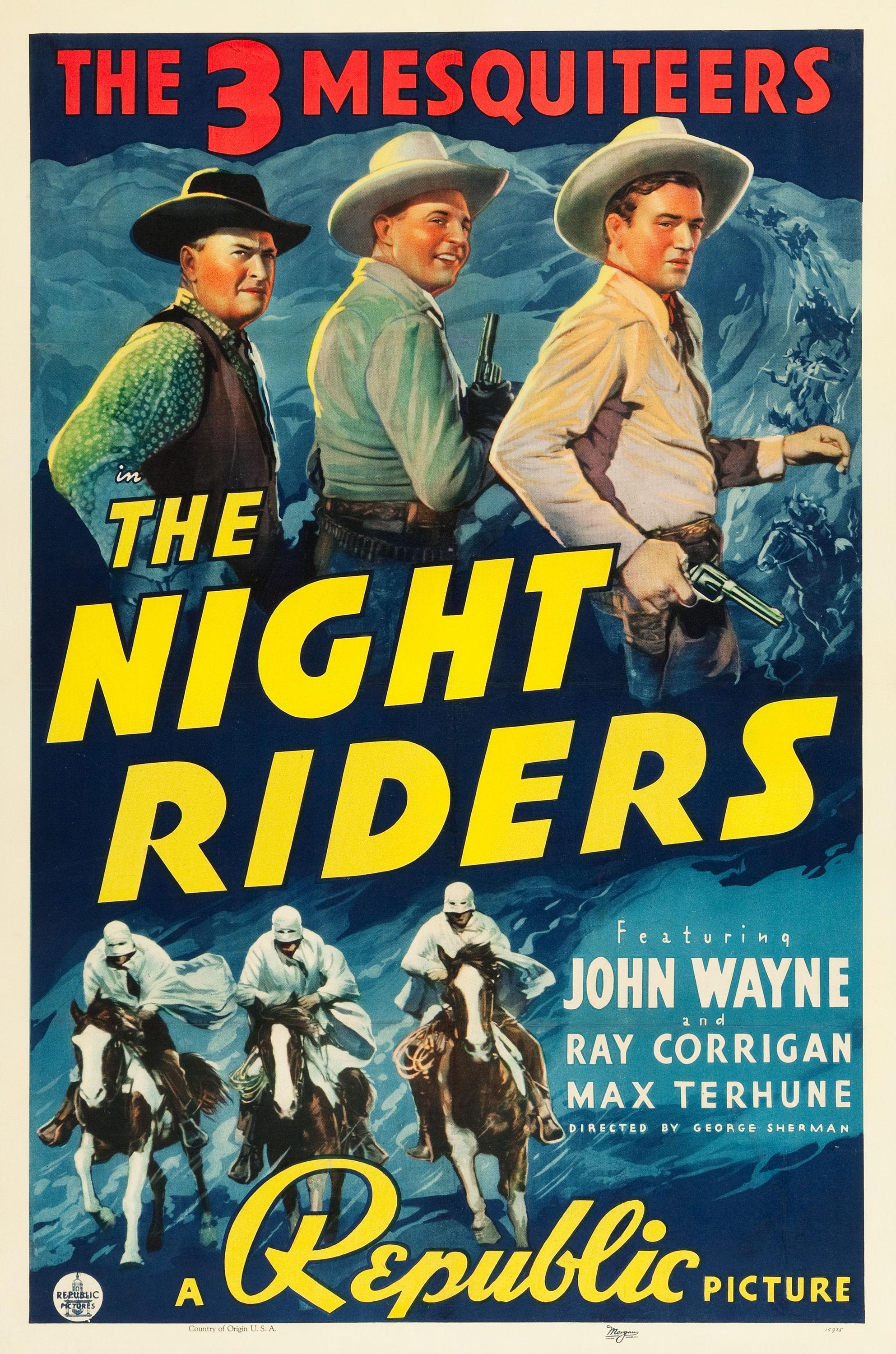 The Night Riders poster - similar to Western Union