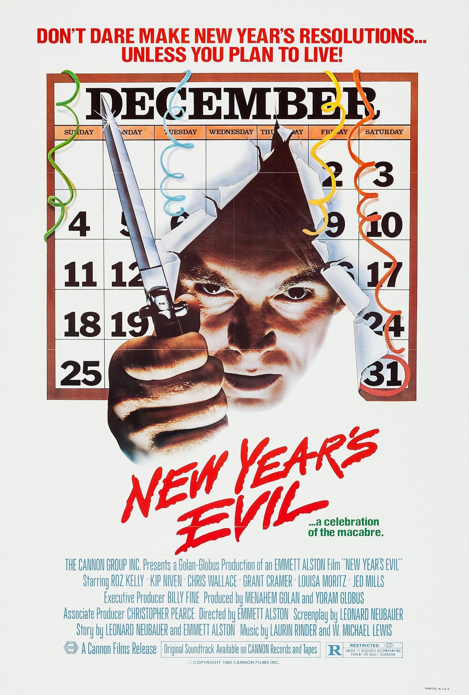 New Year's Evil poster - similar to The First Deadly Sin
