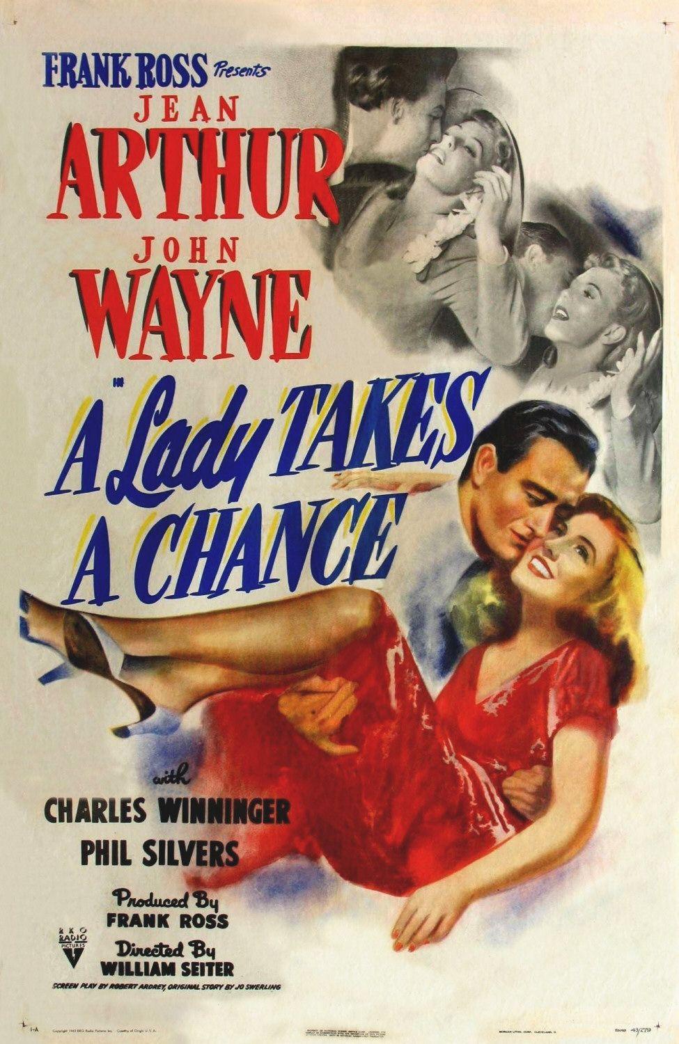 A Lady Takes a Chance poster - similar to How to Swim