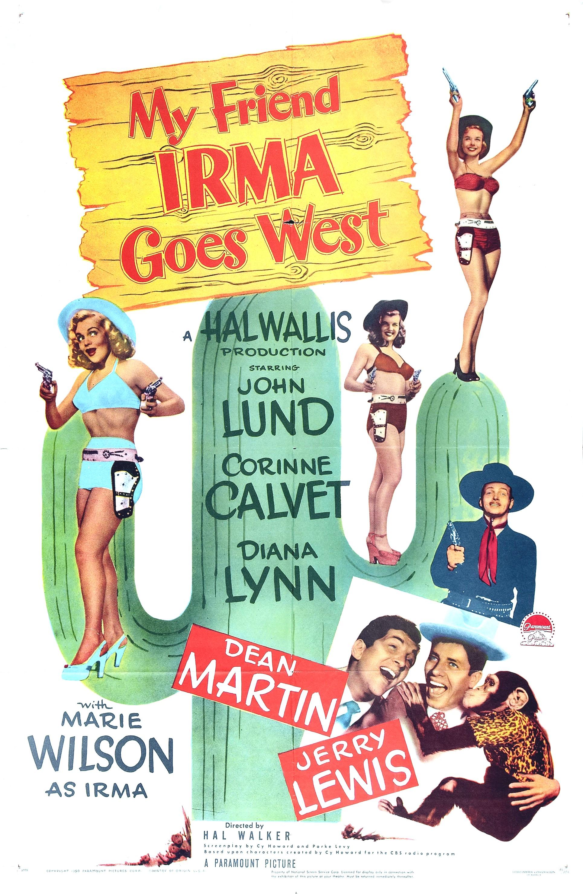 My Friend Irma Goes West poster - similar to Words and Music