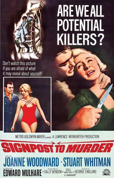 Signpost to Murder poster - similar to Goldfinger