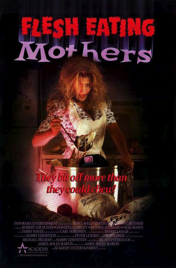 Flesh-Eating Mothers poster - similar to Garfield and Friends