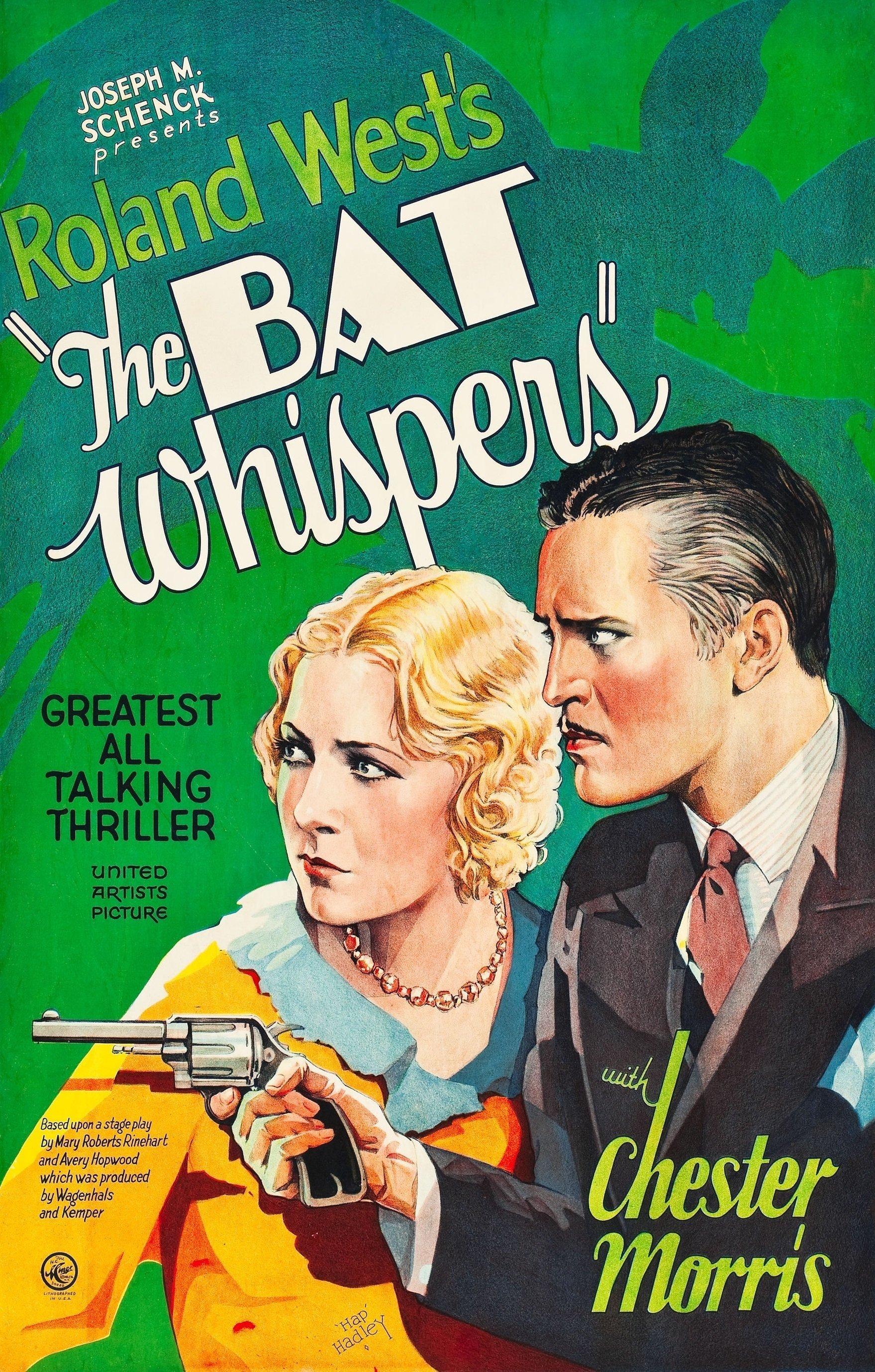 The Bat Whispers poster - similar to The Most Dangerous Game