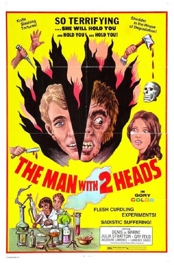 The Man with Two Heads poster - similar to Blood Mania