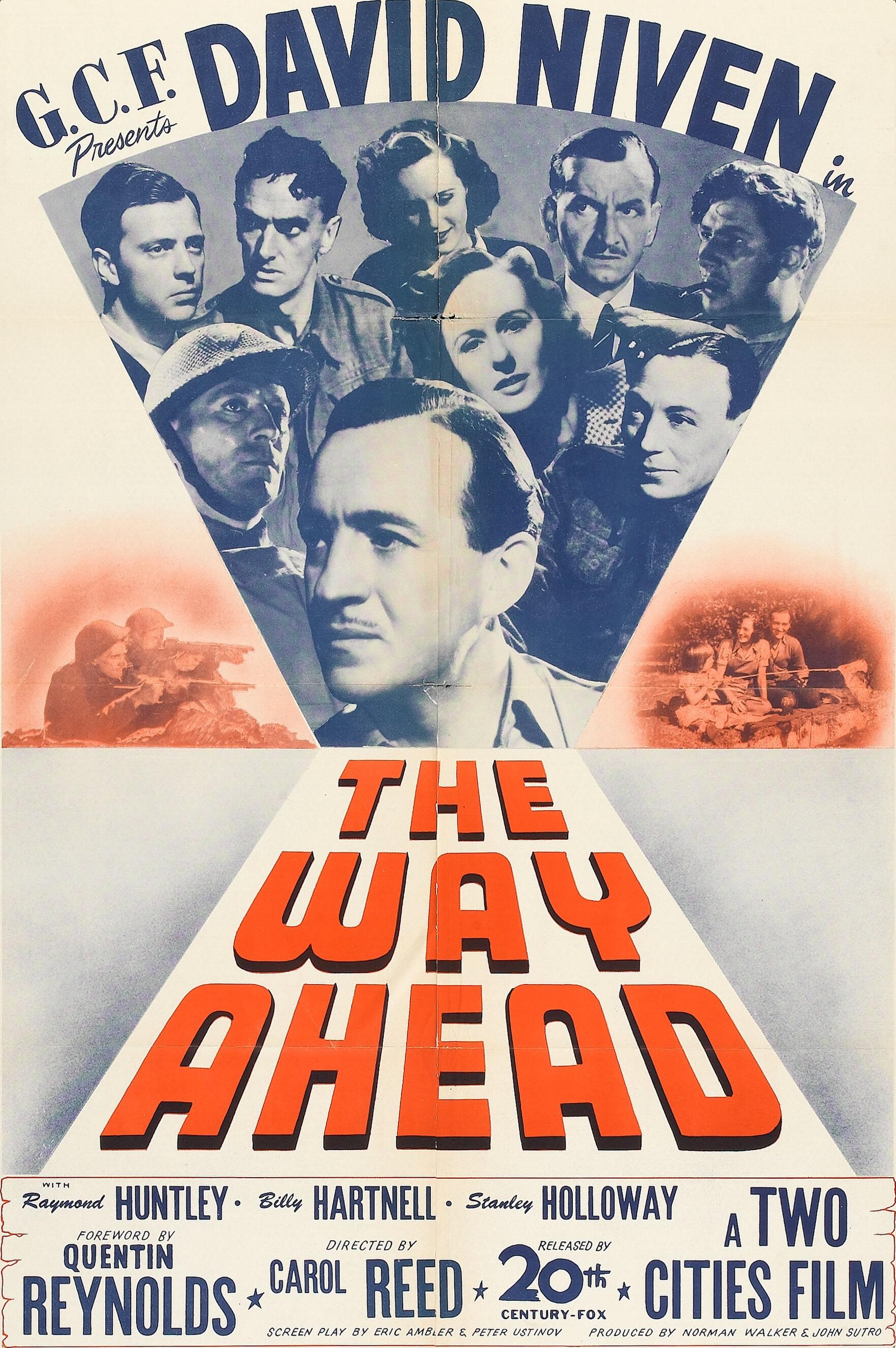 The Way Ahead poster - similar to The Memphis Belle: A Story of a Flying Fortress