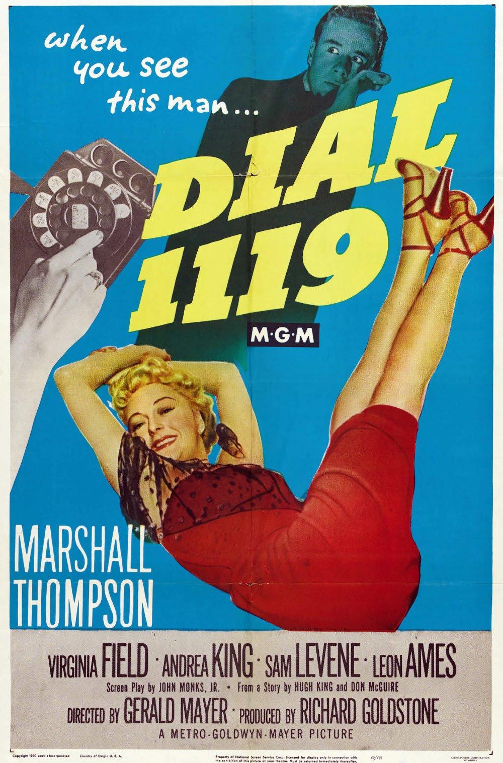 Dial 1119 poster - similar to The Flying Saucer