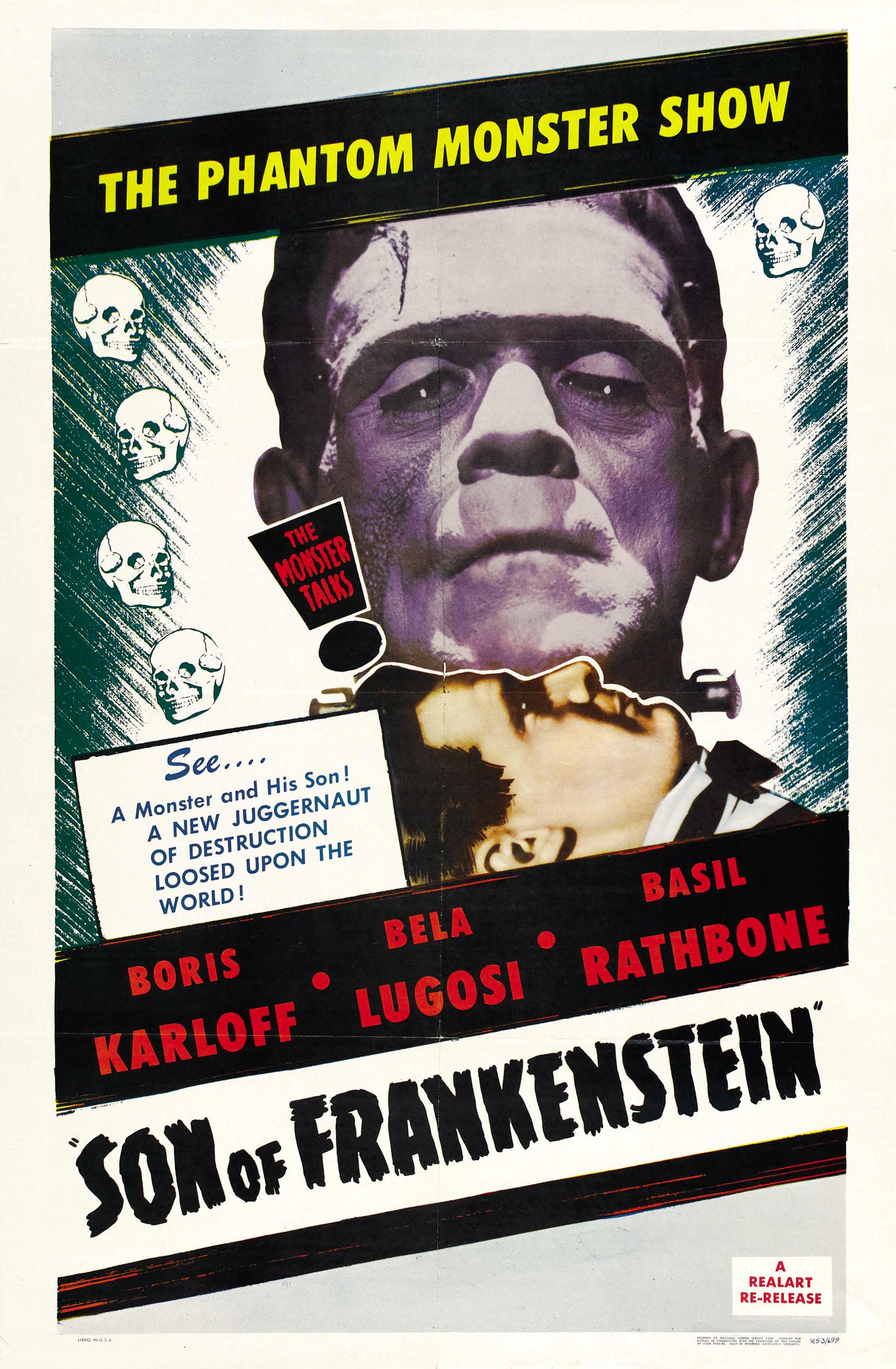Son of Frankenstein poster - similar to The Devil Bat