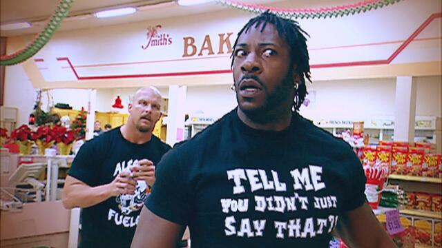 "Stone Cold" Steve Austin and Booker T engage in a grocery store brawl: SmackDown LIVE, Nov. 15, 2016 background