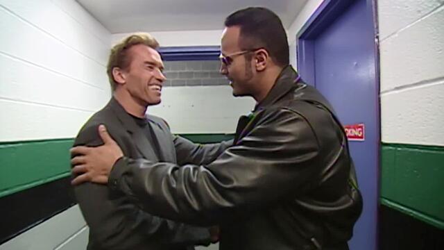 The Rock meets Arnold Schwarzenegger background