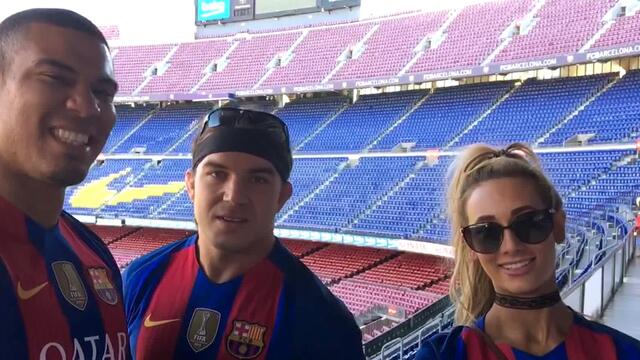 American Alpha call out Lionel Messi in Barcelona background