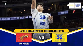 SAN MIGUEL vs TNT | FINALS GAME 4 | 4TH QUARTER HIGHLIGHTS | PBA SEASON 50 PHILIPPINE CUP
