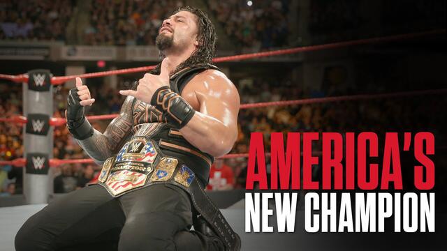 Roman Reigns wins the U.S. Championship background