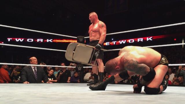 Brock Lesnar conquers a valiant Randy Orton in their SummerSlam rematch: WWE.com Exclusive, Sept. 25, 2016 background