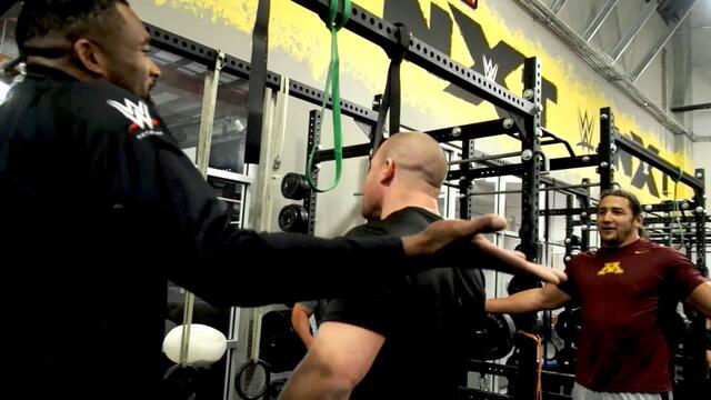 The "Mr. Combine" competition heats up between Montez Ford and Riddick Moss